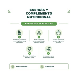 Hierro, Calcio y Proteínas - 40 Unidades - Forticao