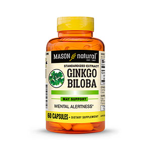 Ginko Biloba 60mg - 60 cápsulas - Mason Natural