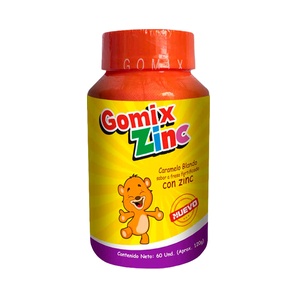 Citrato de Zinc - Gomix Zinc - 60 Caramelos Blandos - GOMIX