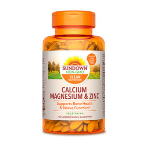 Calcio + Magnesio + Zinc - 100 Capletas - Sundown