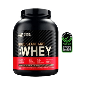 Proteína Whey - Gold Standard 100% Whey - Sabor Double Rich Chocolate - 2.27 kg - Optimum Nutrition
