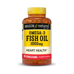 Fish Oil 1,000 mg - 60 Cápsulas Blandas - Mason Natural