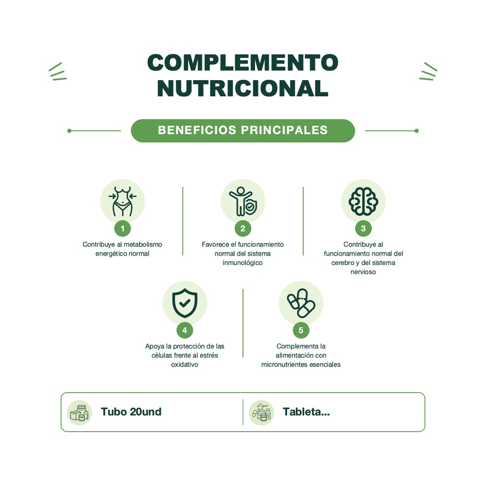 Multivitamínico Kids - Sabor Frambuesa - 20 Tabletas Efervescentes - Vitamins for Life
