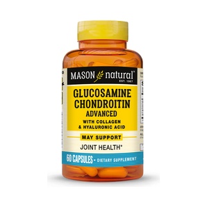 Glucosamina y Condroitina Advanced - 60 Cápsulas - Mason Natural