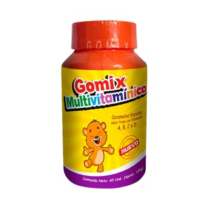 Multivitamínico - Sabor Fresa - 60 Caramelos Blandos - Gomix