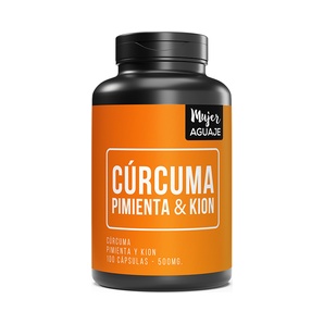 Cúrcuma, Pimienta y Kion - 100 Cápsulas - Mujer Aguaje