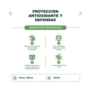 Vitamina C 1,000 mg - 100 Tabletas - Sunvit