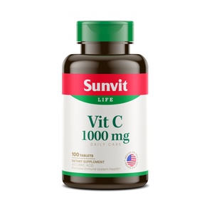 Vitamina C 1,000 mg - 100 Tabletas - Sunvit