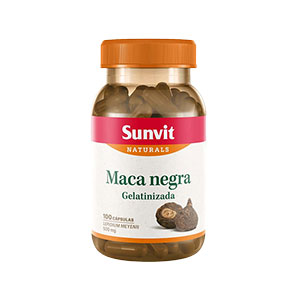 Maca Negra Gelatinizada - 100 Cápsulas - Sunvit