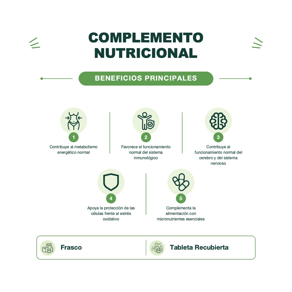 Multivitamínico y Multimineral - Adultos 50+ - 60 Tabletas Recubiertas - Selectum