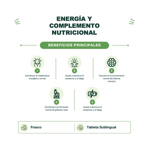 Vitamina B12 + B6 + B9 - 100 Tabletas Sublinguales - Sunvit
