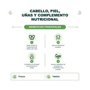 Vitamina B7 - Biotina 10,000 mcg - Sabor Natural Berry - 120 Tabletas - Nature´s Truth