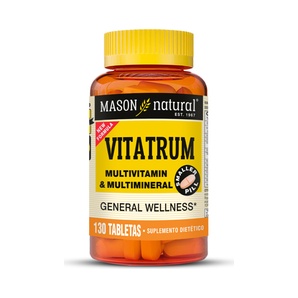 Multivitamínico y Multimineral - Vitatrum - 130 Tabletas - Mason Natural