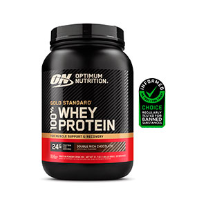 Proteína Whey - Gold Standard 100% Whey - Sabor Double Rich Chocolate - 899 g - Optimum Nutrition