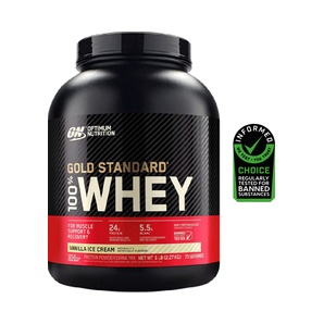 Proteína Whey - Gold Standard 100% Whey - Sabor Vanilla Cream - 2.27 kg - Optimum Nutrition