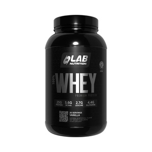 Proteína Whey - Premium 100% Whey - Sabor Vainilla - 907 g - Lab Nutrition