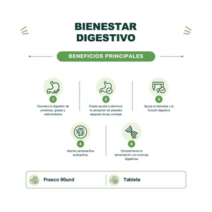 Enzimas Digestivas - 90 Tabletas - Mason Natural