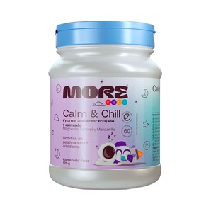 Magnesio, Toronjil y Manzanilla - Calm & Chill - Sabor Arándano - 60 Gomitas - More
