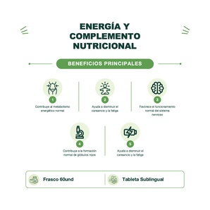 Vitamina B12 3000 mcg - 60 Tabletas Sublinguales - Mason Natural
