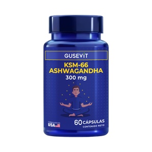 Ashwagandha KSM 66 300 mg - 60 Cápsulas - Gusevit