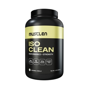 Proteína Aislada - Iso Clean - Sabor Caramel Vainilla - 850 g - Musclen