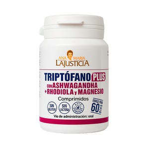 Triptófano Plus con Ashwagandha + Rhodiola y Magnesio - 60 Comprimidos - Ana María Lajusticia