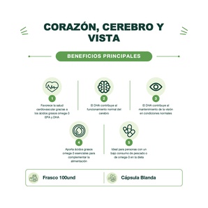 Omega 3 + Vitamina E - 100 Cápsulas Blandas - DRASANVI