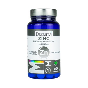 Bisglicinato de Zinc 100 mg - 90 Comprimidos - DRASANVI