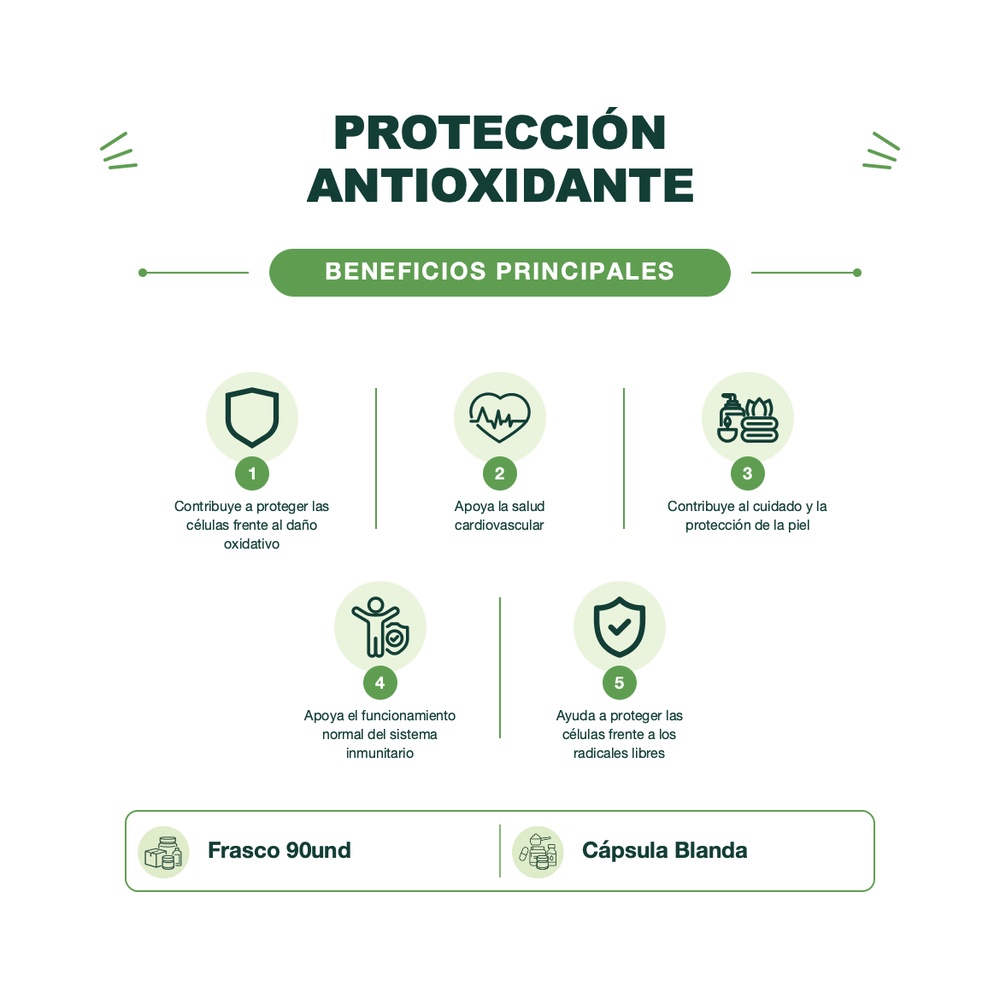 Vitamina E 400 mg - 90 Cápsulas Blandas - DRASANVI