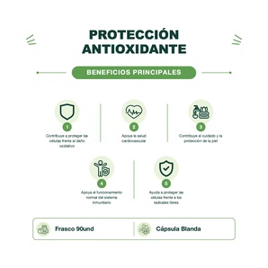 Vitamina E 400 mg - 90 Cápsulas Blandas - DRASANVI