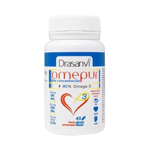 Omega 3 - Omepur Alta Concentración - 45 Cápsulas Blandas - DRASANVI