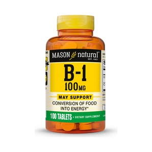 Vitamina B1 100 mg - 100 Tabletas - Mason Natural