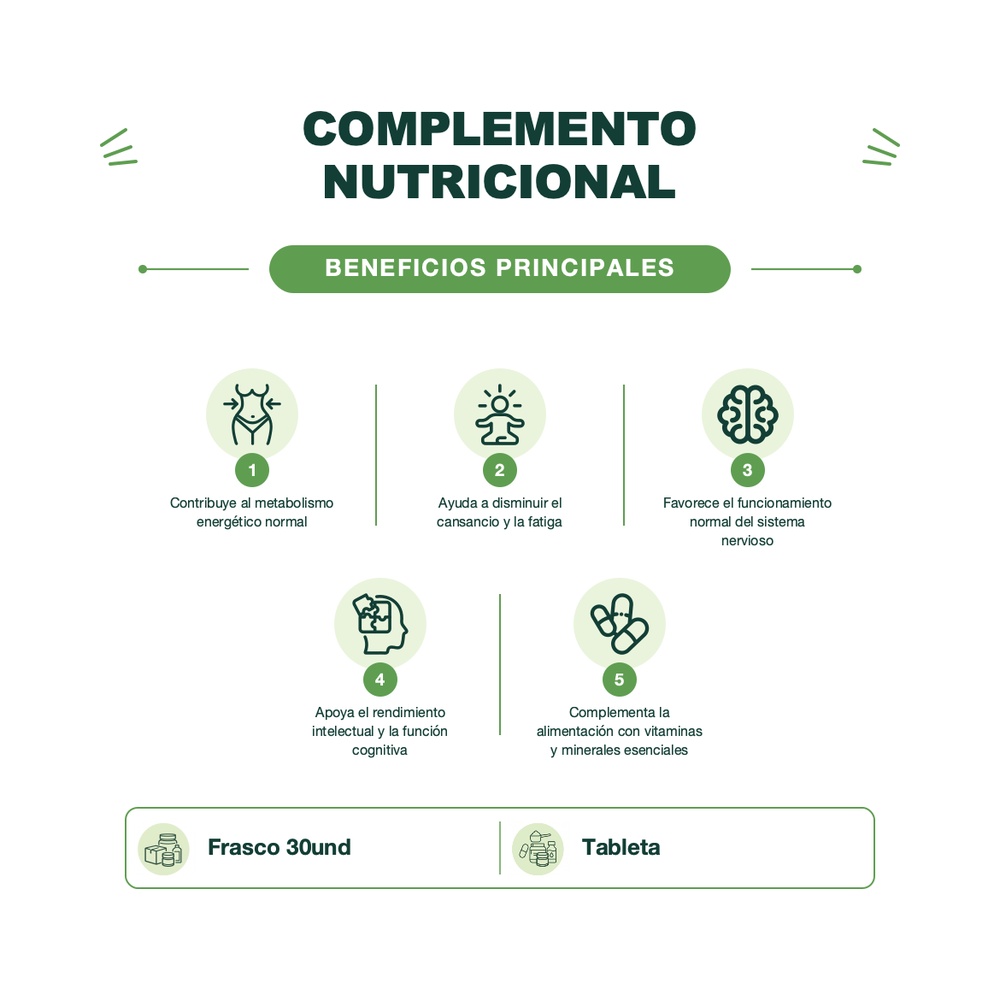 Multivitamínico y Multimineral - VITATRUM - 30 Tabletas - Mason Natural
