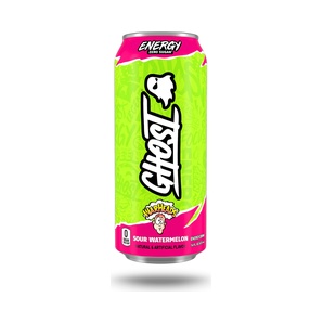 Bebida Energética y Pre Entreno - Ghost Energy Drink Sour Watermelon - 473 ml - Ghost