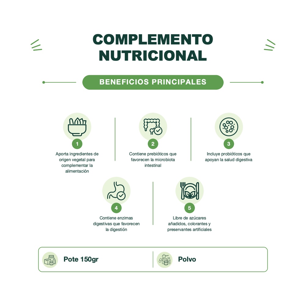 Complemento Nutricional - Green Go - Sabor Piña - 150 g - Yumi Gumi