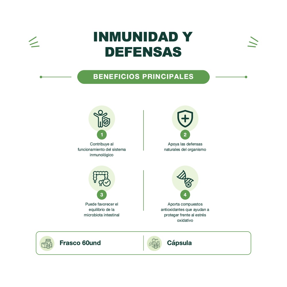 Hongo Cola de Pavo - Immunity - 60 Cápsulas - Mush Naturals