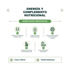 Vitamina B12 1000 mcg - 100 Tabletas Sublinguales - Solgar