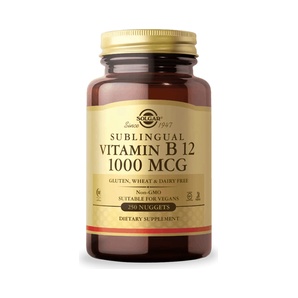 Vitamina B12 1000 mcg - 100 Tabletas Sublinguales - Solgar