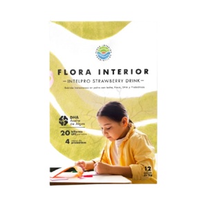 Bebida Instantánea Fresa - Intelpro Strawberry Drink - Caja con 12 Sobres - Flora Interior