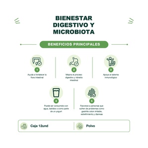 Probióticos - Bebida Instantánea - Caja con 12 Sobres - Flora Interior