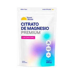 Citrato de Magnesio Premium con Camu Camu - 200g - Smart Blends