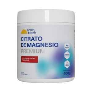 Citrato de Magnesio Premium con Fresa, Limón y Naranja - 400 g - Smart Blends