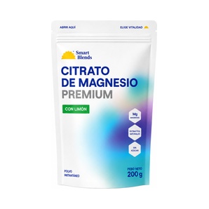 Citrato de Magnesio Premium con Limón - 200g - Smart Blends