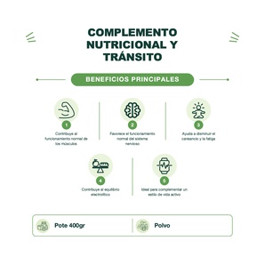 Citrato de Magnesio Premium con Limón - 400 g - Smart Blends