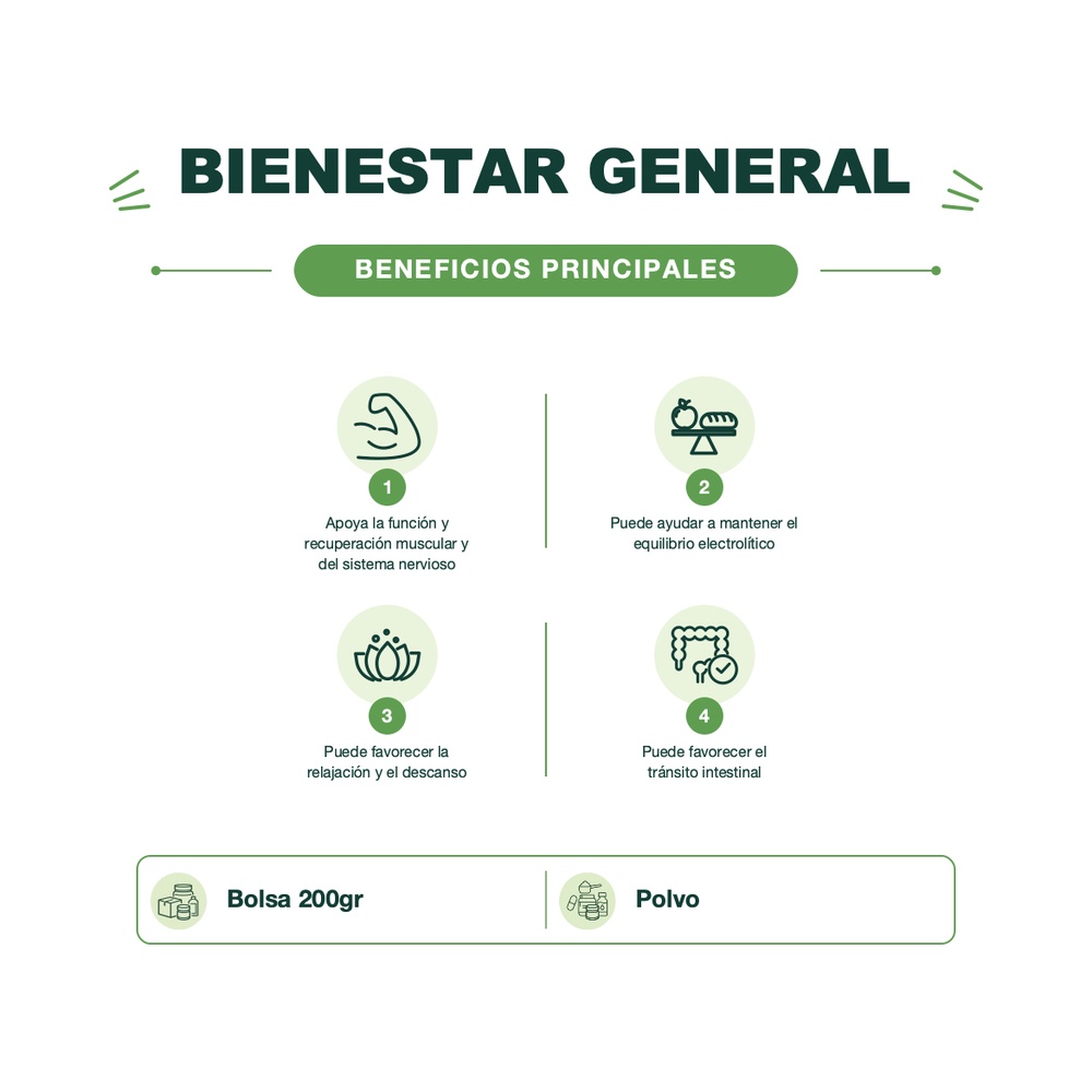 Citrato de Magnesio Premium con Naranja y Limón - 200g - Smart Blends