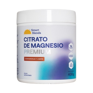 Citrato de Magnesio Premium con Naranja y Limón - 400 g - Smart Blends