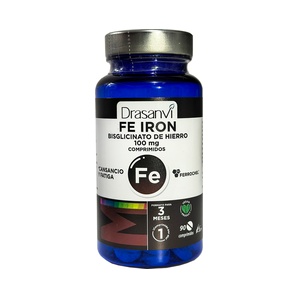 Bisglicinato de Hierro 100 mg - 90 Compromidos - DRASANVI
