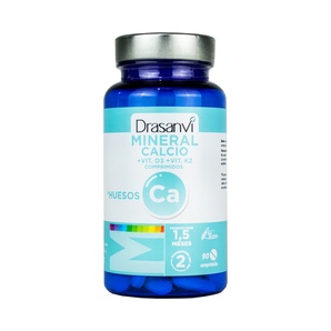 Bisglicinato de Calcio + Vitamina D3 + Vitamina K2 - 90 Comprimidos - DRASANVI