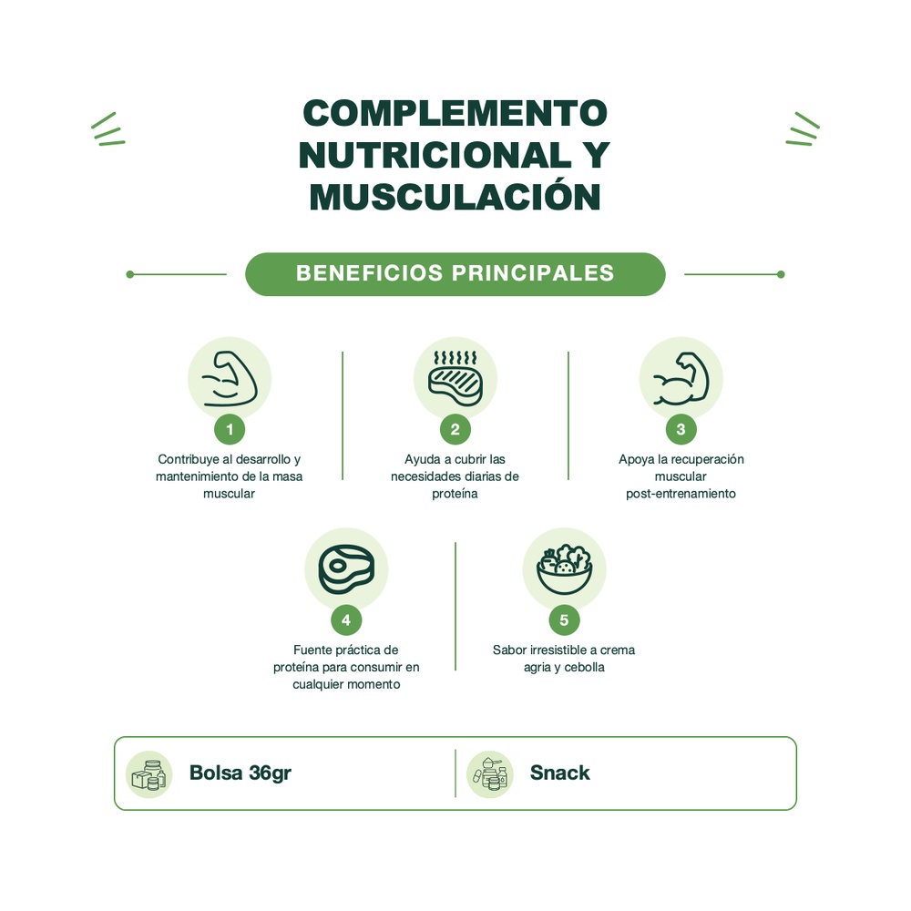 Chips con Proteína - Pure Protein Popped Crisps - Sour Cream & Onion - 36 g - Pure Protein
