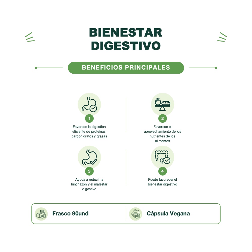 Enzimas Digestivas - 90 Cápsulas - Sunwarrior
